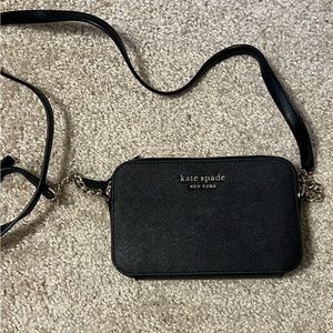 Black Kate Spade crossbody purse